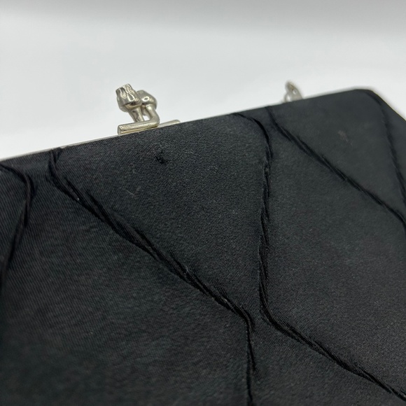 Vintage Black Evening Clutch - Picture 6 of 9